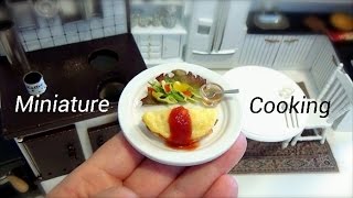 Miniature Food #21-ミニチュア料理『オムライス-Omelet rice-』 Miniature Cooking Edible Tiny Food Tiny Kitchen