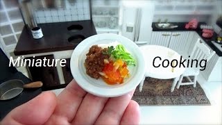 Miniature Food #23-ミニチュア料理『ジャージャー麺-Zha jiang mian-』 Miniature Cooking show ミニチュアクッキング 미니 요리