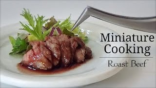 【Full】Mini Food #92 How to make ミニチュア料理-『Roast Beef ローストビーフ』【Quality】Miniature food