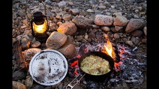 川の音に癒されながら焚き火で料理 久しぶりの場所で冬キャンプ 前編