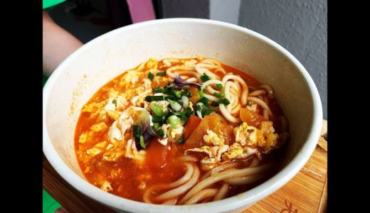 番茄雞蛋麵 懶人料理 一個人也能好好吃  | tomato egg soup with noodle