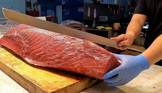 東港美食 - 「黑」鮪魚血合肉料理The bluefin tuna blood color flesh cooking