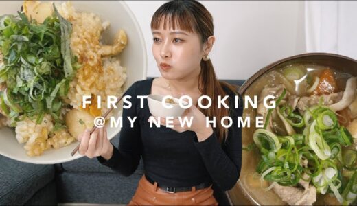 新居で初料理動画！便利グッズで簡単に夜ご飯作るよ！【しゅな飯】