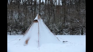 雪中ソロキャンプ 後編 薪ストーブで作る料理 Winter Camping