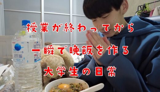 【ビビンバ丼】一人暮らし大学生が作るリアルな料理vlog