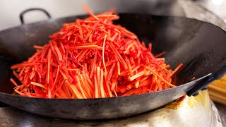 王さんの人参料理（金時人参Ver.）　Carrot dishes Mr.wang style.