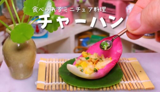 3秒で完食！『チャーハン』食べられるミニチュア料理│ミニチュアフード│Miniature Hieu’s kitchen #miniaturecooking