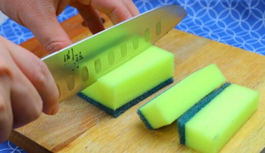 【ミニチュア料理】スポンジの『スポンジケーキ』│ 食べられるミニチュアフード │ Miniature Hieu’s kitchen