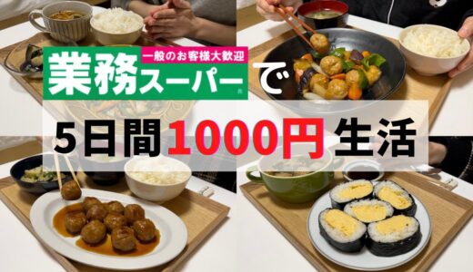 【業務スーパー】1000円で爆買い🛒5日分レシピ紹介