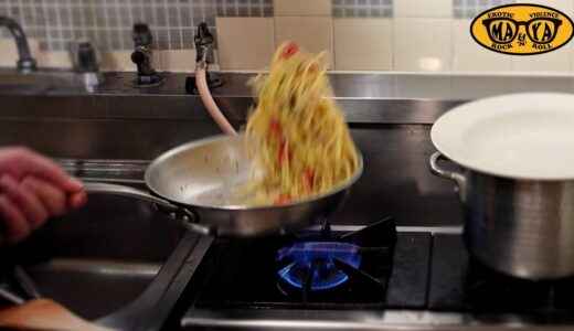 イタリア料理屋さんのランチメニューに必ずあるパスタの作り方 – 自家製ツナのスパゲッティ